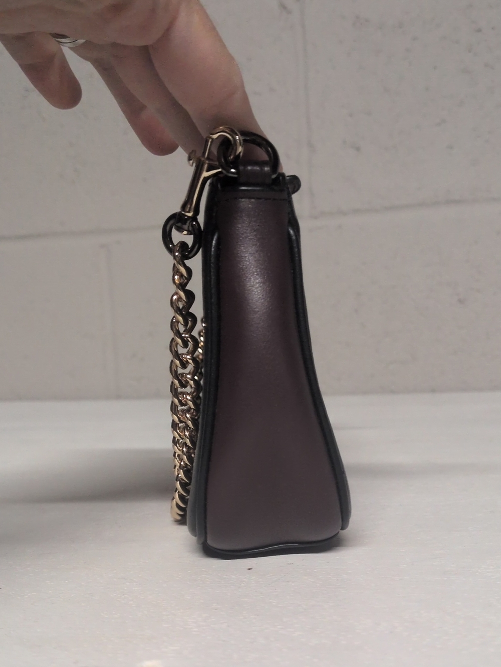 Selena Gomez x Coach Limited Edition Shoulder Bag/Clutch Wristlet, Black Leather - Picture 3 of 8